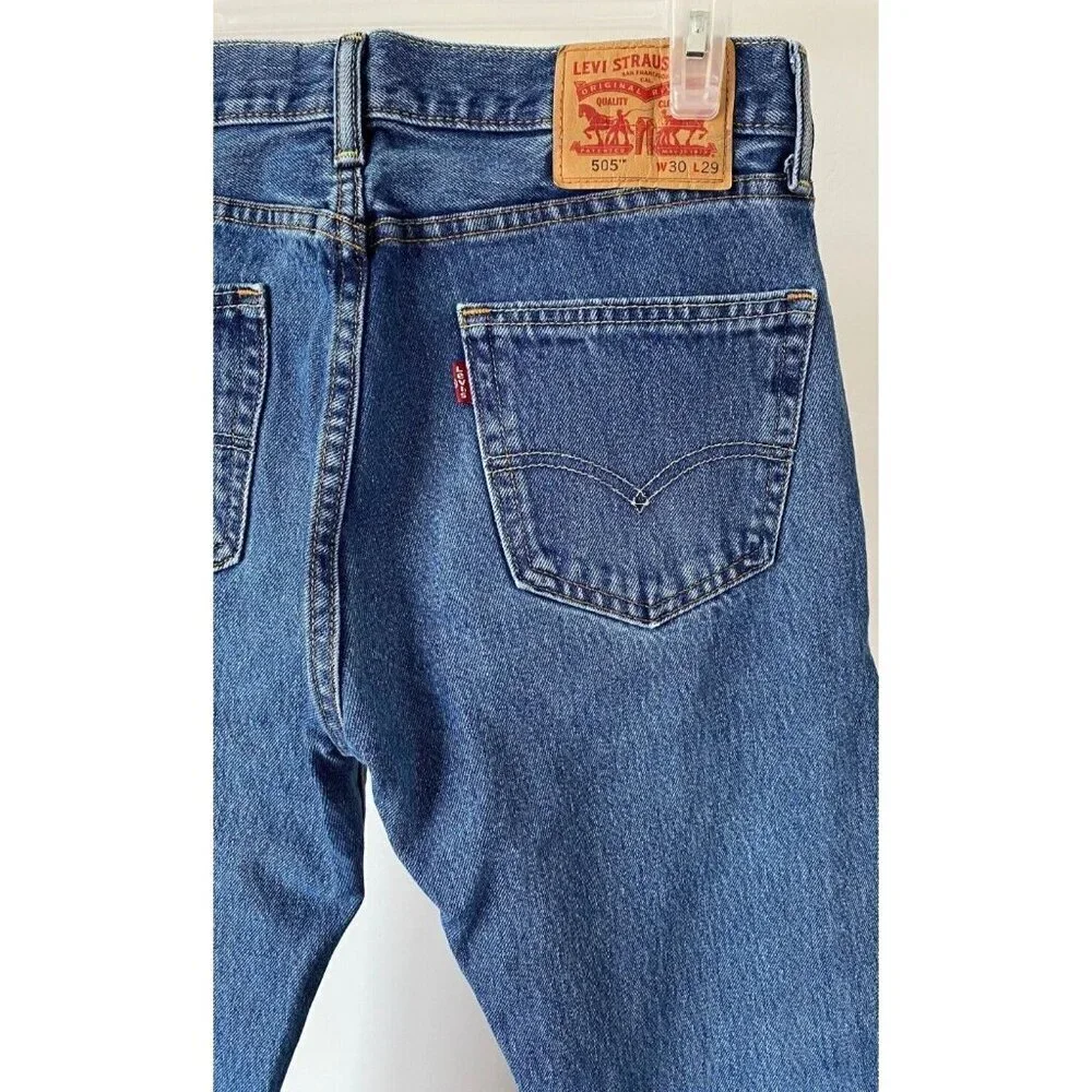 Levi's 505 Regular Fit Jeans Men's 38 X 29